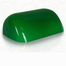 Wholesales different color solid green glass banker lamp light shade